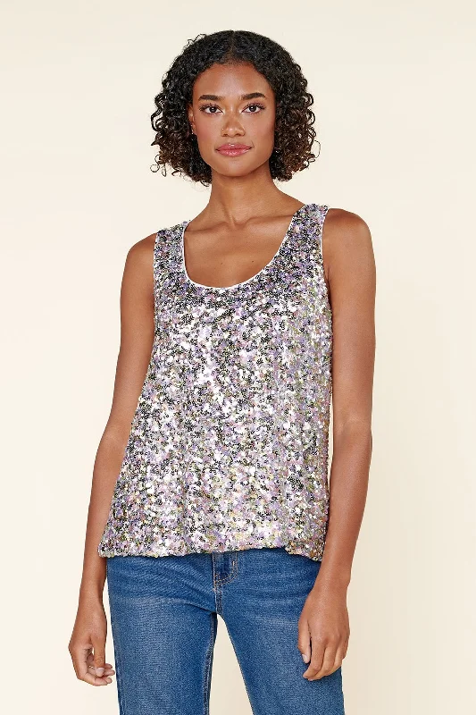 Through the Night Sequin Tank