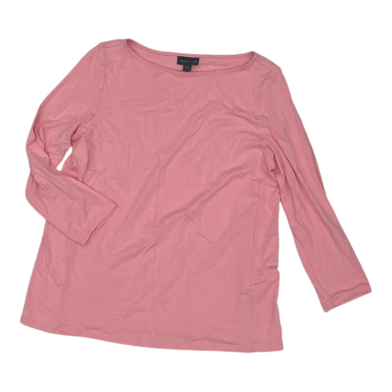 Top 3/4 Sleeve By J. Jill In Pink, Size:Xs