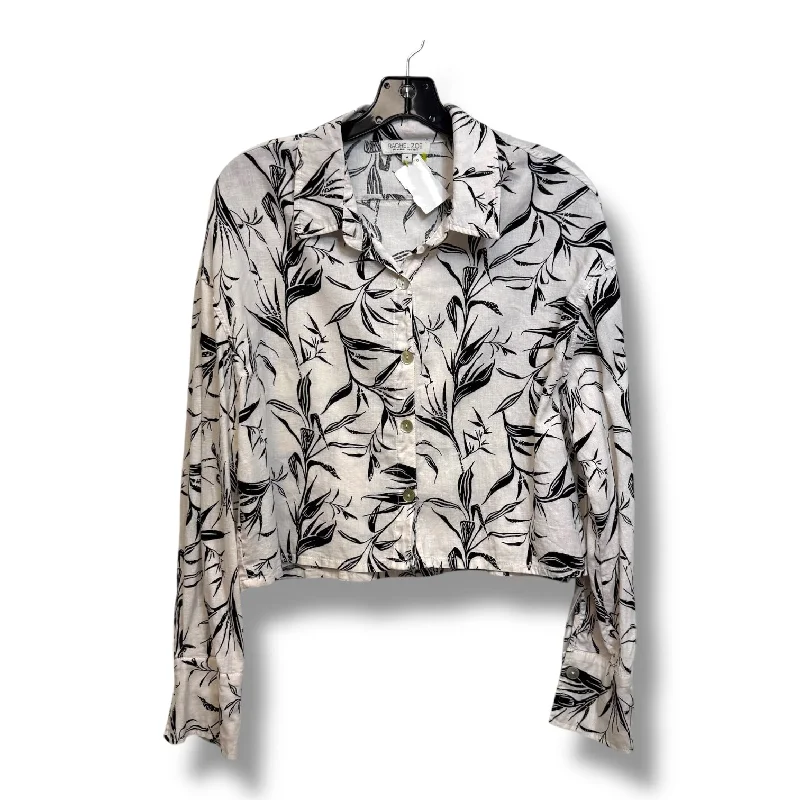 Top Long Sleeve By Rachel Zoe In Print, Size: M