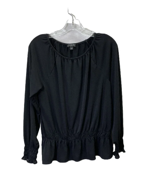 Top Long Sleeve By Ann Taylor In Black, Size: S