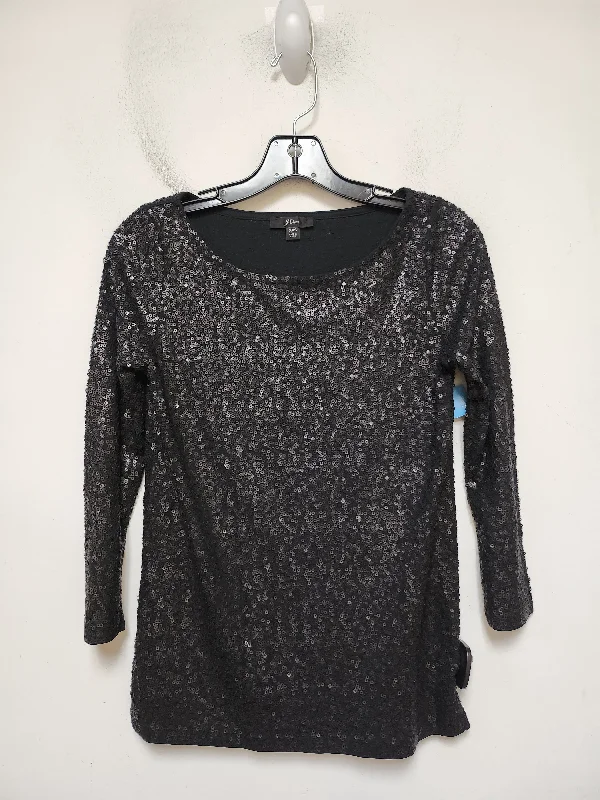 Top Long Sleeve By J. Crew In Black, Size: Xs