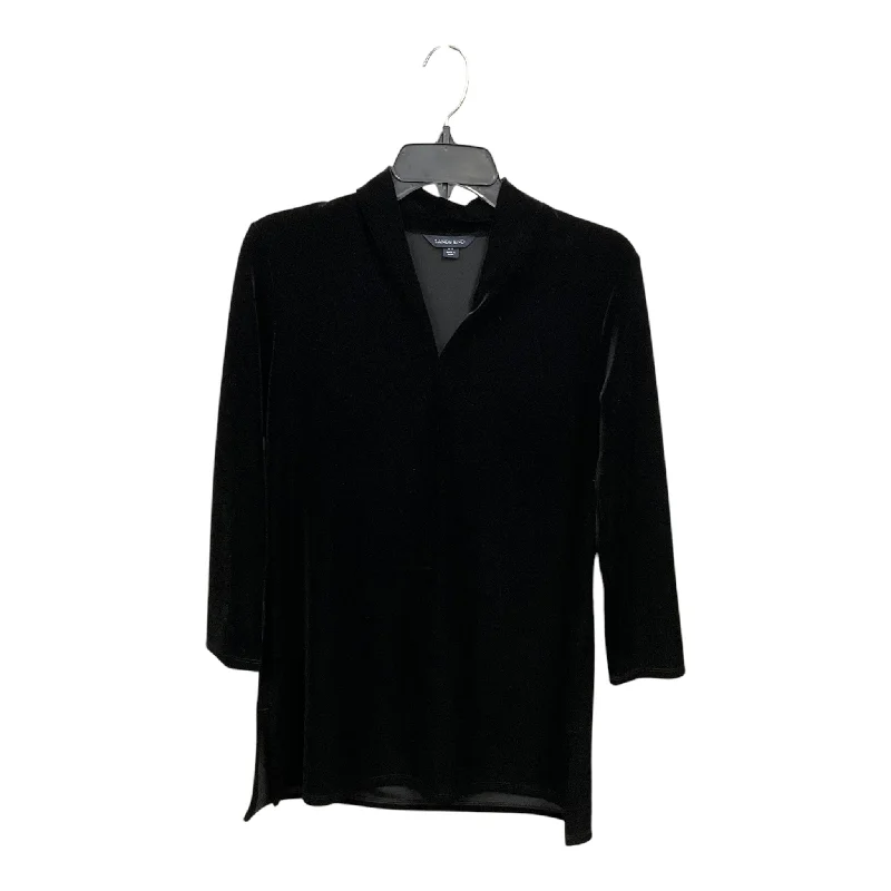 Top 3/4 Sleeve By Lands End In Black, Size: Xs