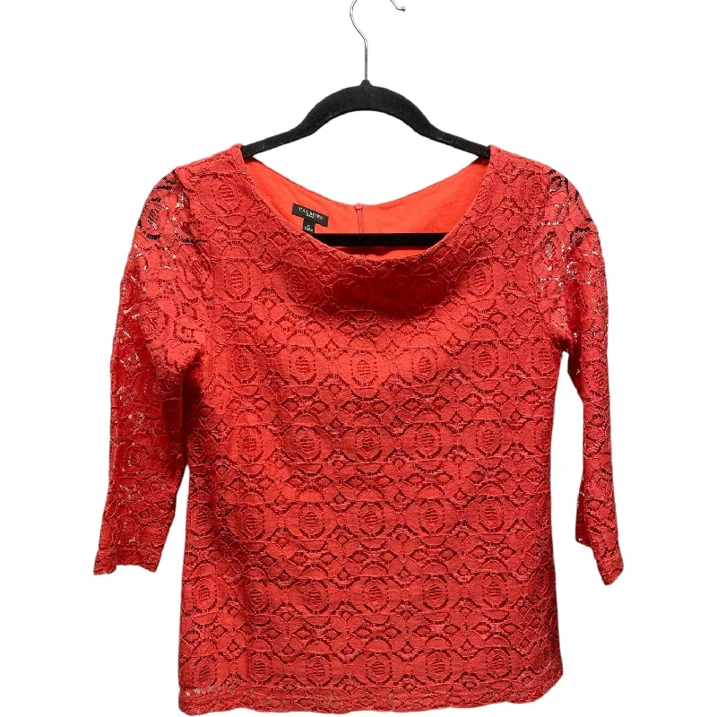 Top 3/4 Sleeve By Talbots In Orange, Size: Sp