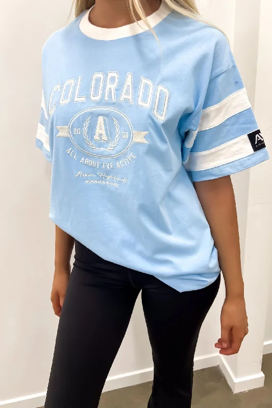 Aspen Oversized Tee Light Blue