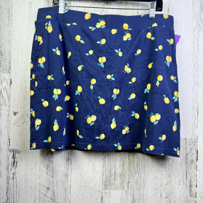 Blue & Yellow Skort Croft And Barrow, Size 16