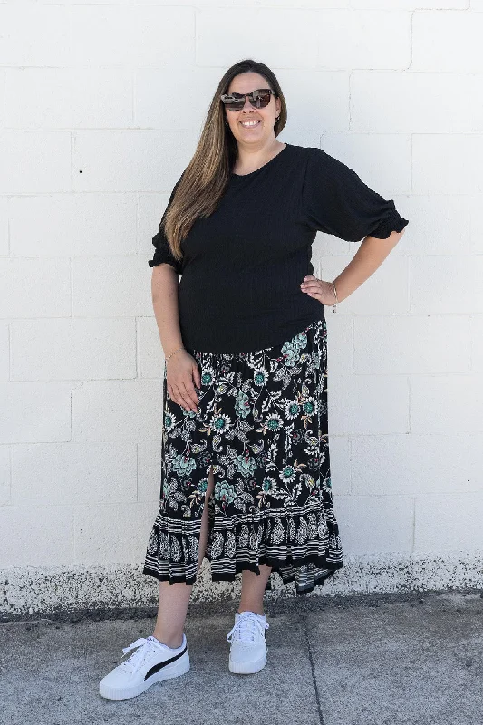 Green Lotus -  Magnolia Maxi Skirt