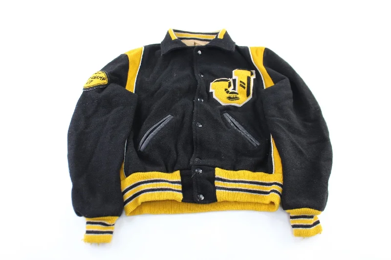 1967 Black & Yellow Wool Varsity Jacket