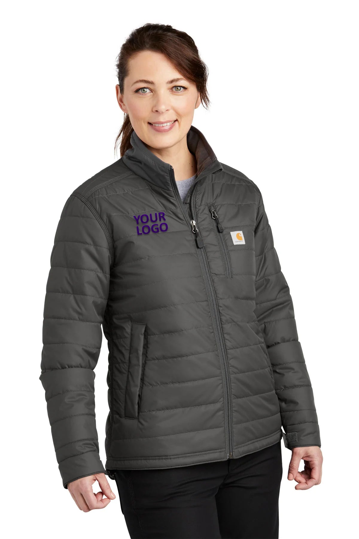 Carhartt Womens Gilliam Branded Jackets, Shadow Grey