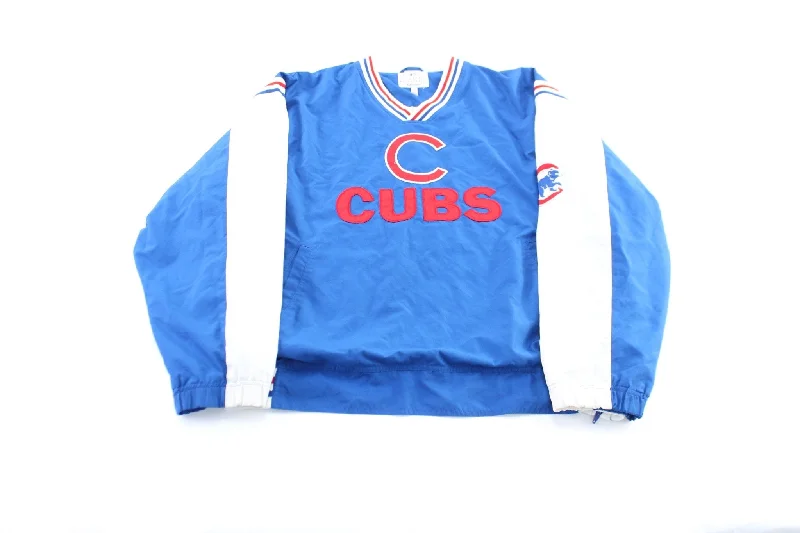 Chicago Cubs Embroidered Blue, Red, & White Windbreaker Pullover