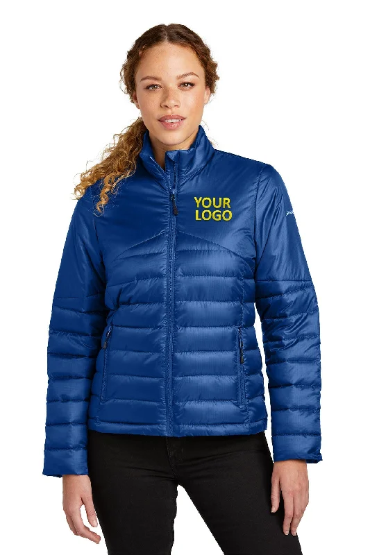 Eddie Bauer Ladies Custom Quilted Jackets, Cobalt Blue