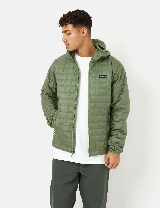 Patagonia Nano Puff Hooded Sweatshirt - Sedge Green