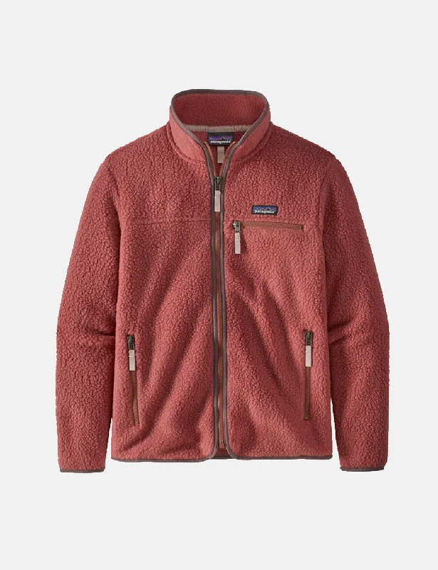 Patagonia Womens Retro Pile Fleece Jacket - Rosehip Red