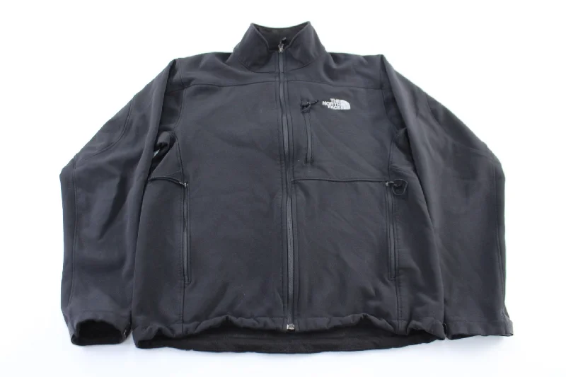 The North Face Embroidered Logo Black Zip Up Jacket