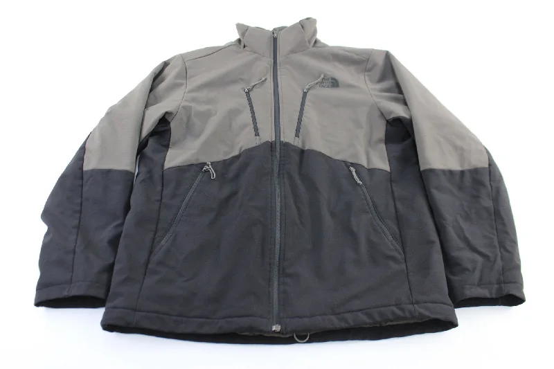 The North Face Logo Black & Grey Zip Up Jacket