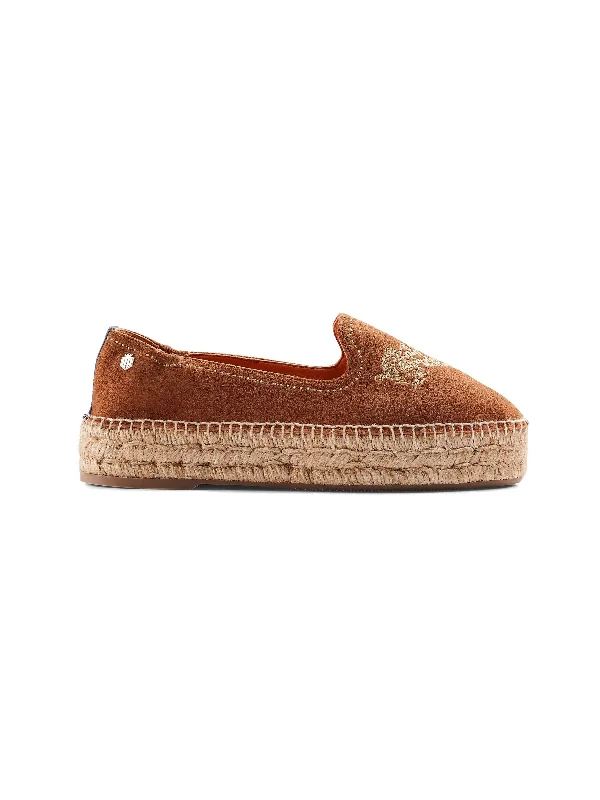 Saint Tropez Zebra Embroidery  - Tan