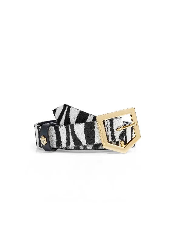 Sennowe Belt - Zebra Haircalf