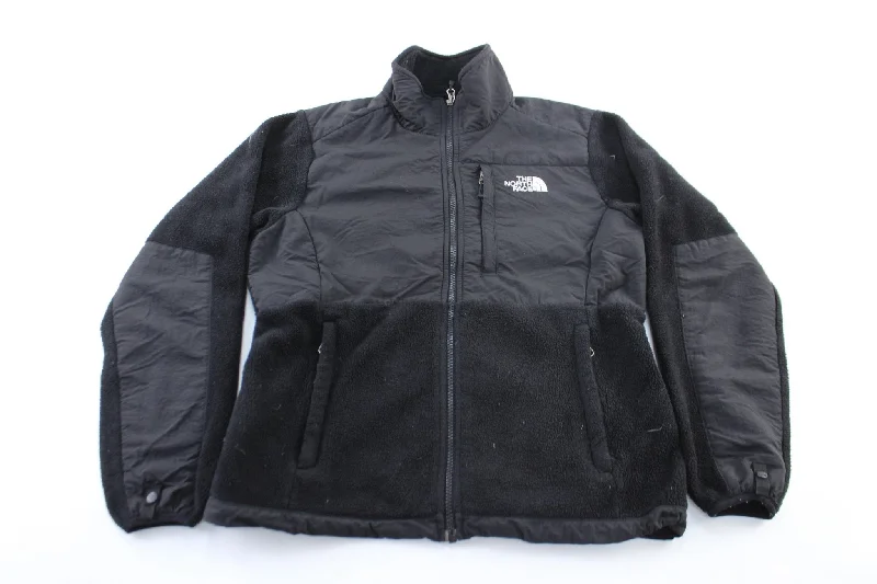 Women's The North Face Embroidered Logo Black Zip Up Jacket