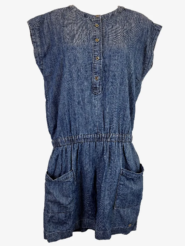 Lee Cooper Essential Denim Button Front Mini Dress Size 10