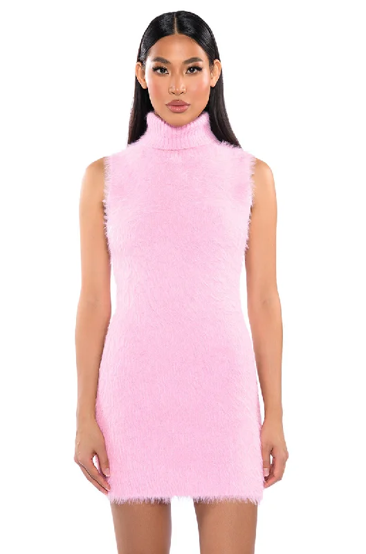 PINKY PROMISE SOFT KNIT MINI DRESS