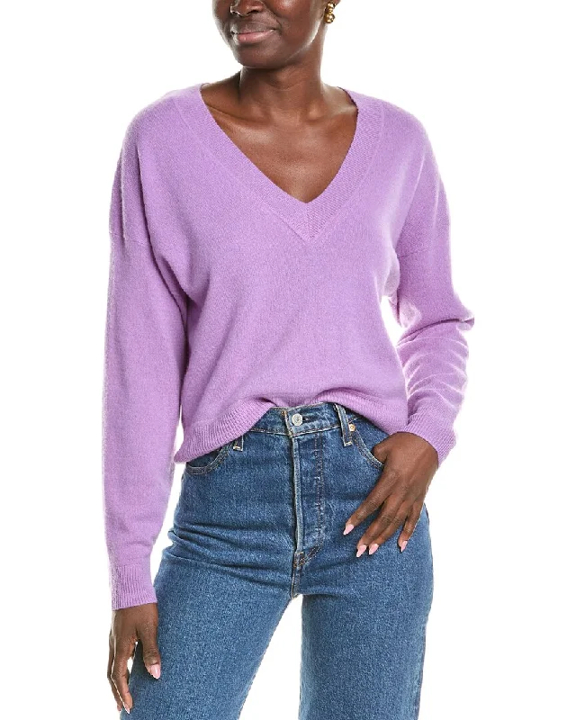 NAADAM Cropped V-Neck Cashmere Pullover